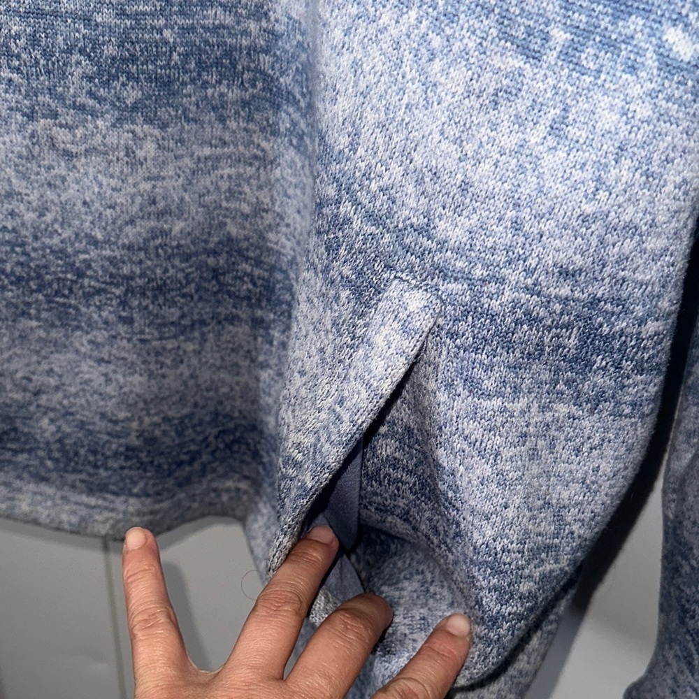 Natural Reflections Blue and Gray Striped Crewneck Sweater - Picture 3 of 8